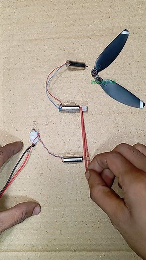 14K views · 82 reactions | How I Powered Drone Motor & 2-Wing Propeller With Smallest Drone Motor | Inventor Pial | Facebook