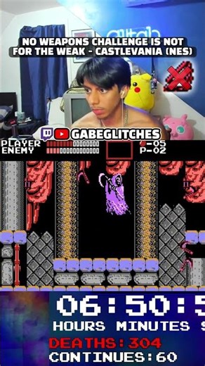 Death should've been the final boss... Watch me LIVE! #castlevania #retrogaming #speedrun #nes
