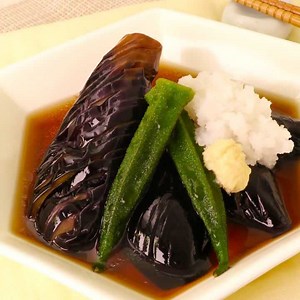 味がしみしみ！ なすとオクラの揚げ出しのレシピ動画・作り方 | デリッシュキッチン