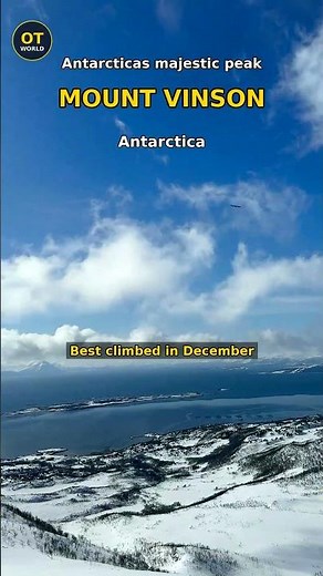 Mount Vinson — Antarctica Antarctica's majestic peak #mountvinson #shorts