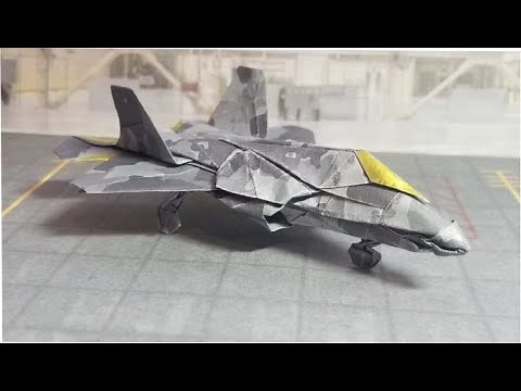 Lockheed Martin F-22 Raptor Origami Tutorial.