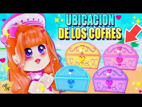 🎁 COMO ENCONTRAR TODOS LOS COFRES en DIAMOND BEACH 🌴 UBICACION de los COFRES 👑 Royale High