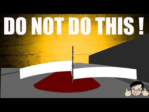 DANGER: Table saws aren't for rough boards!