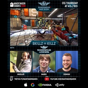 5.1K views · 69 reactions | We are streaming Shadowgun Legends, MADFINGER's upcoming game, in just couple of minutes. Pick one of the following places to watch out Skill-themed and gameplay-heavy stream: www.twitch.tv/madfingergames www.youtube.com/madfingergames or www.facebook.com/shadowgun #IBelieveInLegends | Dead Trigger | Facebook