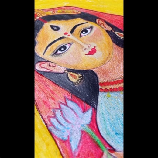 Laxmi Devi Painting 😍 #shorts #art #painting #laxmi