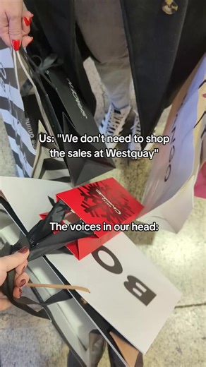 Shopping the sale like it's our full-time job - unpaid, but passionate 🛍️💅 #InsideWestquay #SaleShopping #WestquaySales #JanuarySaleShopping