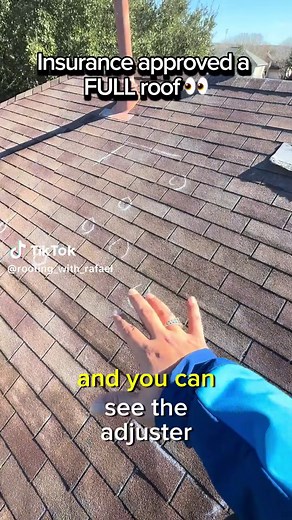 POV: You finally understand how insurance approves a roof. These are test squares. The adjuster counts hail hits on multiple slopes. Enough damage = full roof approval. Most homeowners never get this explained. Follow for real roofing info. #RoofTok #InsuranceTok #HailDamage #RoofReplacement #RoofingWithRafael #HomeownerEducation #StormDamage