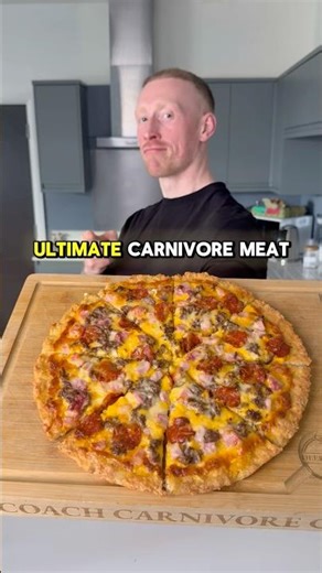 The Ultimate Carnivore Meat Feat Pizza 🍕✅ #carnivore #carnivorediet #recipe #pizza #meat #lowcarb