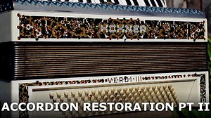 Amateur accordion restoration part II - grille and paint