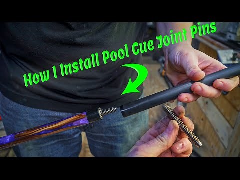 How To Install A Pool Cue Joint Pin