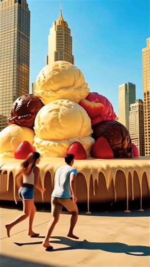 Dreamy Delicious Swing! 🍕🍫🍦 | Giant Floating Food Beds ASMR #asmr #relax