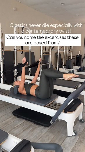 Classics with a TWIST, can you name the exercise to where the original came from? Life evolves we all evolve so I hope you like this fun inspiration for hands in straps supine. November 15-16 starts reformer one @balanced_body in person in S Pasadena, CA (one spot left in studio) and virtually with a reformer. DM for more info Starting my annual retreat tomorrow in Mexico so don’t forget to watch my stories ✨🫶 #Pilates #pilatesreformer #reformerpilates #pilatesclassics | Tracey Mallett Fitness