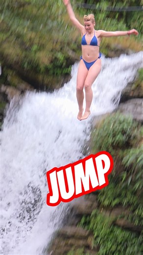 Explore the beautiful waterfall with a powerful angel #waterfall #travel