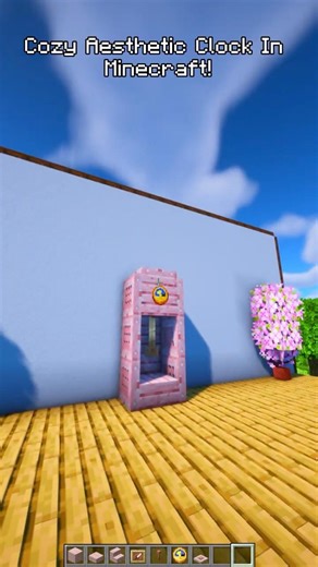 Cozy Aesthetic Clock Design for Your Minecraft Home! 🕰✨ #shorts #minecraft #tutorial