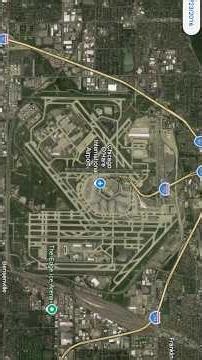 Chicago O'Hare Airport From Space ✈️ | Google Earth Timelapse 🌎