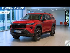 2026 Toyota Hilux Surf Revealed - The tough off-road SUV variant of the Hilux!