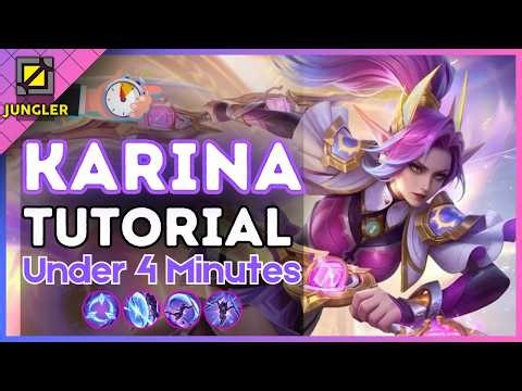 4-Minute Karina Tutorial in the Jungle || (MLBB S40) 2026