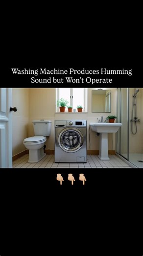 Appliance Service Center on Instagram: "Washing machine humming but not working is a common issue that usually points to one of two causes: a jammed drain pump or a seized motor. Both problems prevent the machine from starting its cycle, even though electrical components receive power. ⠀ A jammed pump may be blocked by coins, lint, or small items, while a seized motor often fails due to worn bearings or overheating. The humming noise is the system trying to work but unable to move. ⠀ If your was