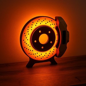Feu de disque de frein LED RGB - disque lumineux - lampe de table - USB - télécommande - Etsy France