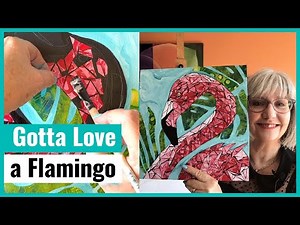 How to create a MOSAIC collage with gelli prints