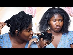 Testing TYMO Ring Hair Straightener Brush on REAL 4C Hair | YALL BE LYING