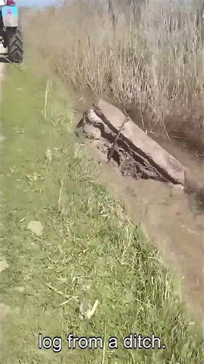 Tractor Pulling Log Process #Farming #Machinery #Logging