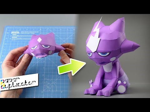 How to Build Your Own Pokemon Papercraft Toxel DIY Video Guide