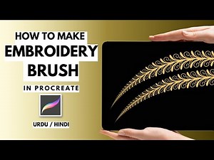 Procreate brush tutorial for embroidery #procreatebrushes #procreate