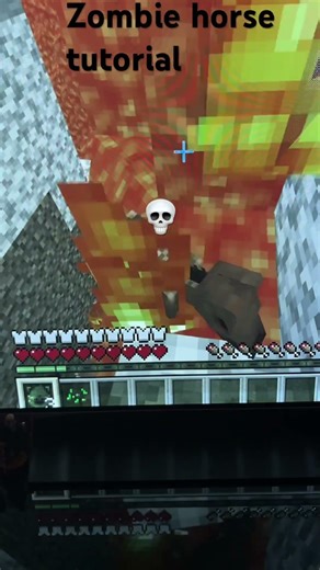Zombie horse tutorial messed up 💀 #minecraft