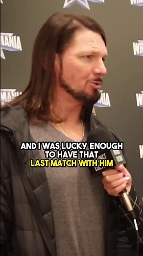 AJ Styles Comments On Being THE UNDERTAKER's LAST MATCH in WWE