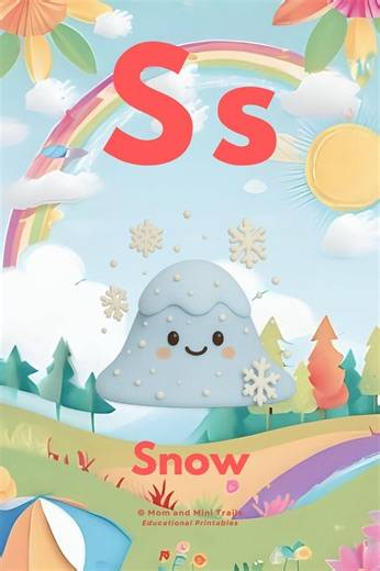 A-Z Weather & Nature Alphabet Flashcards | Printable ABC Learning Cards | Kids Educational Resource - Etsy