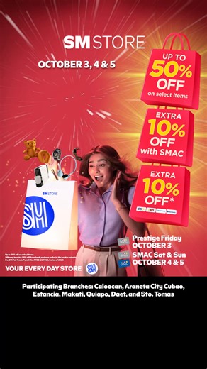 168 reactions | Discover Your Dream Deals at SM Store’s 3-DAY SALE...