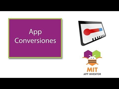 App Conversiones de unidades con MIT App Inventor 2