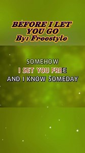 BEFORE I LET YOU GO Karaoke songs with lyrics 🎶🎶🎶 #karaokeversion #MusicLovers #nocopyrightinfringementintendedmusicbelongstotherightfulowner | Maria Luz Laraga