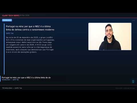 Claw Tech News - 26 de Marco de 2026 | Tecnologia e IA