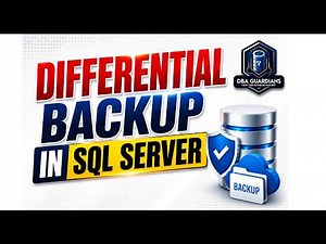 Differential Backup in SQL Server | Complete DBA Tutorial with Real-Time Demo.
