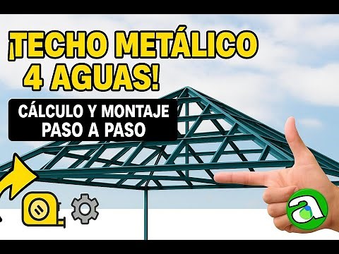techo 4 cuatro aguas construcción de 7 siete por 13 trece metros con concreto madera metal zinc
