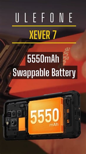 Swappable Battery? Ulefone Xever 7!