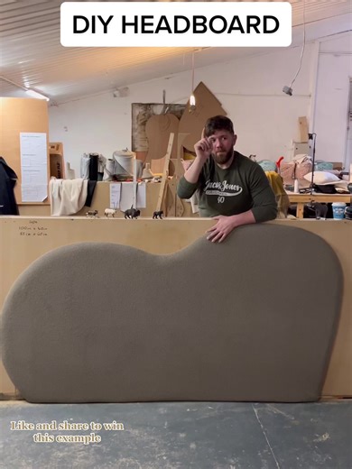 DIY headboard, here’s how to make your own headboard at a budget cost, we thought we might as well give this example away so like and share this video for your chance to win this 🤍#DIY #kingsizebed #CustomFurniture #HomeFurnitureInspo #headboard #stringerbrothers #bed #bedroomdesign #handmade #trendy #bedroomdesignideas #FurnitureHacks #RoomFurnitureIdeas