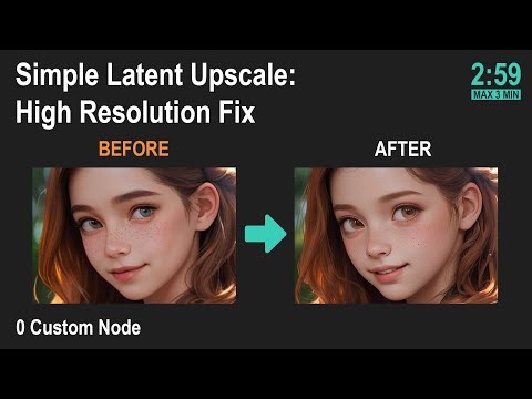 📄SD1.5 Simple Latent Upscale (High Resolution Fix)