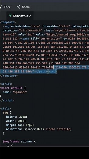 How to Handle a Loading Spinner in Vue - Loading Spinner While Fetching #shorts