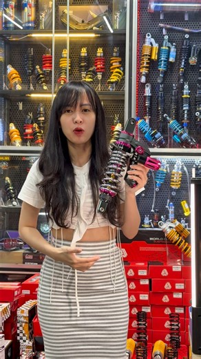 Phuộc Super Fly hồng đẹp hết nước chấm. Vario, Vision, Click, SH-mode | Hai Lúa 71 Racing Shop