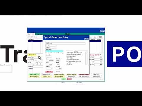 TransActPOS - Special Order Item Entry Popup Enhancement