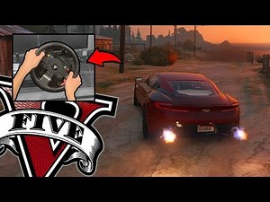Using a Thrustmaster TMX Steering Wheel to Drive in GTA V - Mod Test