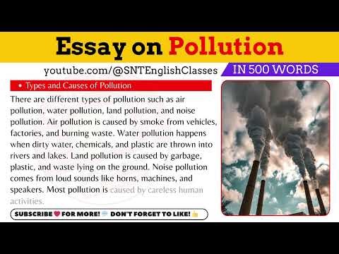 Essay On Pollution | Short Essay On Pollution | Best Essay On Pollution