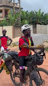 242K views · 7.5K reactions | | Emmanuel Adjei, the Ghanaian who cycled 10,000km from Munich to Accra to raise funds for EduSpots, has arrived in Elmina and will be welcomed at Independence Square tomorrow, September 19, before a durbar in his hometown Teshie on September 20. #AsaaseNews | #AsaasePA | #TheVoiceOfOurLand | #AsaaseRadio | Asaase 99.5 | Facebook