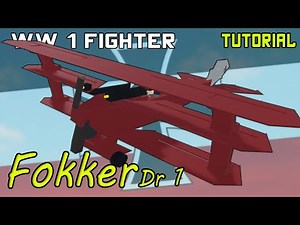 Red Baron's Fokker Dr.I | Plane Crazy - Tutorial