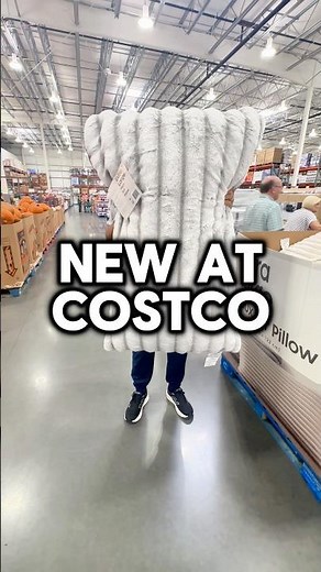 Cozy Costco Find! 🩵 HUGE Faux Fur Pillow 30x48 – So Soft & Fluffy!#costcofinds #cozyhome #pillow