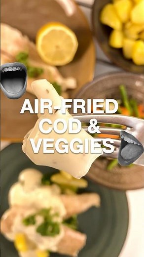 Air-Fried Cod & Veggies 🐟