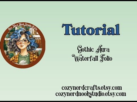 Gothic Aura Waterfall Folio Tutorial